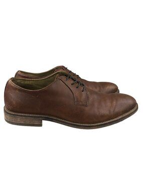 Aston Grey Men's Size 11.5 Grenasien Brown Leather Lace-Up Oxford Dress Shoes